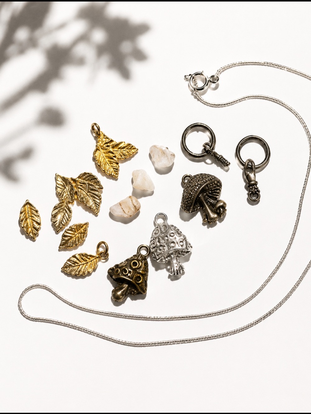 🌹FREE w/purchase charms & silver necklace bundle